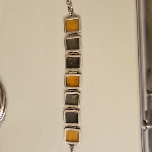 Vintage, Silpada, Sterling Silver, multi-stone bracelet Size 7 - Picture 4 of 5